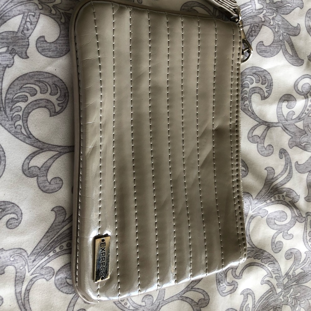 Express tan color wristlet